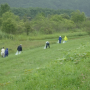 穂別川沿公園の清掃活動